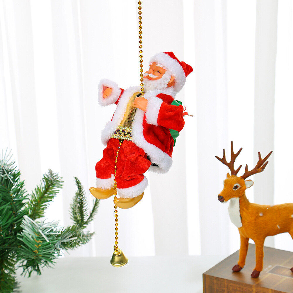 Rope Climbing Electric Christmas Santa Claus