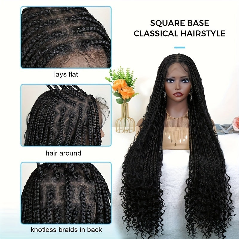 36 Inch Synthetic Non-toxic Wig All Lace Wave Shape
