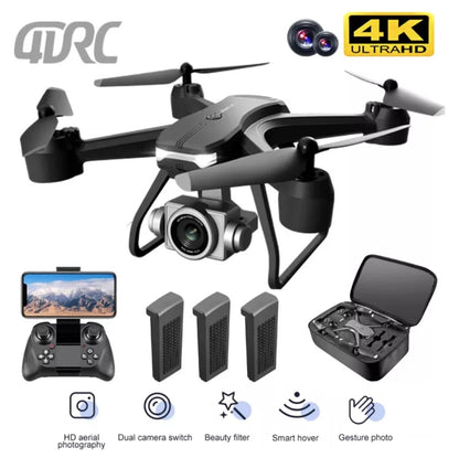 FPV RC Quadcopter Drone with HD Camera – WiFi App Control, Voice & Gesture Control, 30-Min Flight