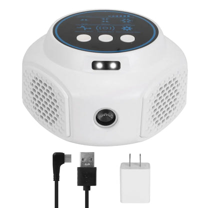 360° Ultrasonic Rodent Repeller – 3-Mode Indoor Pest Control with Strobe Lights, Black or White