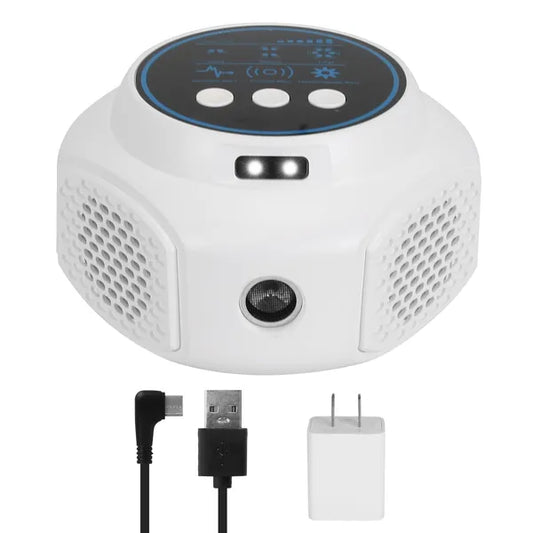 360° Ultrasonic Rodent Repeller – 3-Mode Indoor Pest Control with Strobe Lights, Black or White
