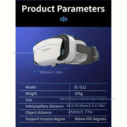 3D VR Glasses Headset For 4.7-6.0 Inches Android IOS Smart Phones