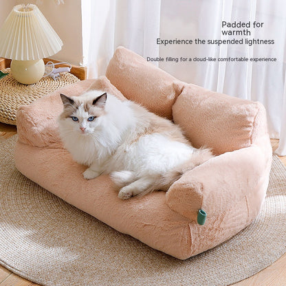 Large Flannel Warm Pet Sofa