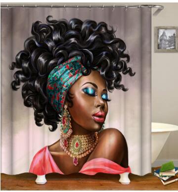 Powerful Black Woman Shower curtain