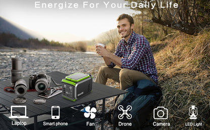 110V Camping Power Station 200 W Solar Generator