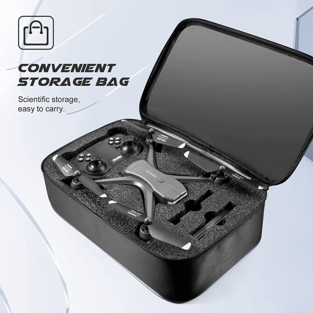 FPV RC Quadcopter Drone with HD Camera – WiFi App Control, Voice & Gesture Control, 30-Min Flight