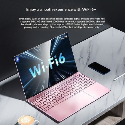 15.6-Inch Ultra-Thin Laptop – Full HD 1080P, 9+ Hour Battery, Up to 1TB Storage, 4 Colors