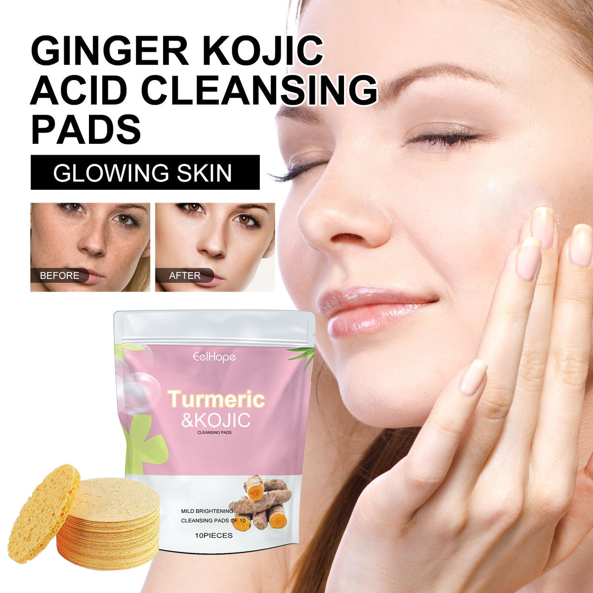 Turmeric Kojic Cleansing Pads