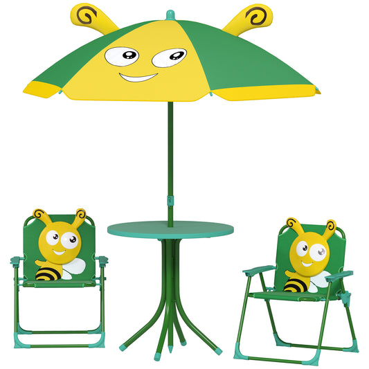 Kids Picnic Table And Chair Set, Outdoor Activity Table Green