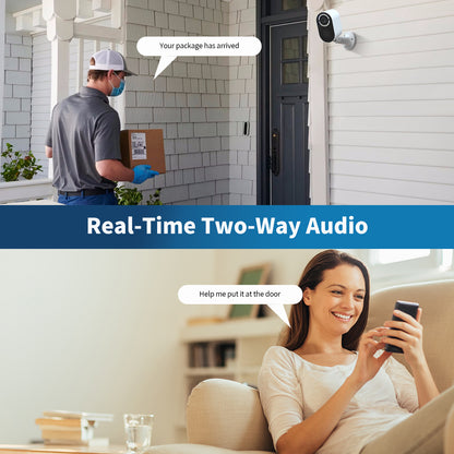 Wireless Outdoor Solar-Powered Security Camera