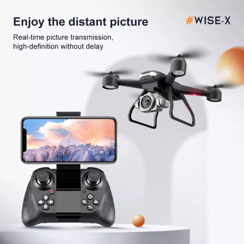 FPV RC Quadcopter Drone with HD Camera – WiFi App Control, Voice & Gesture Control, 30-Min Flight