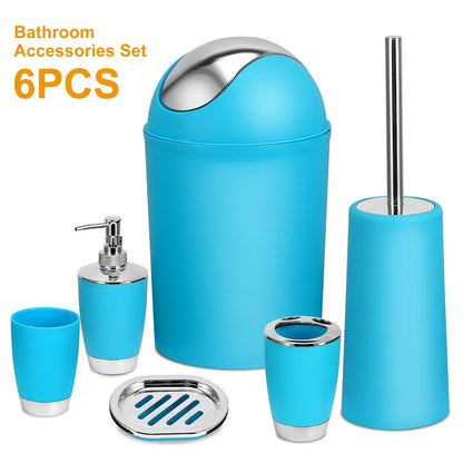 6 Pc Bathroom Set