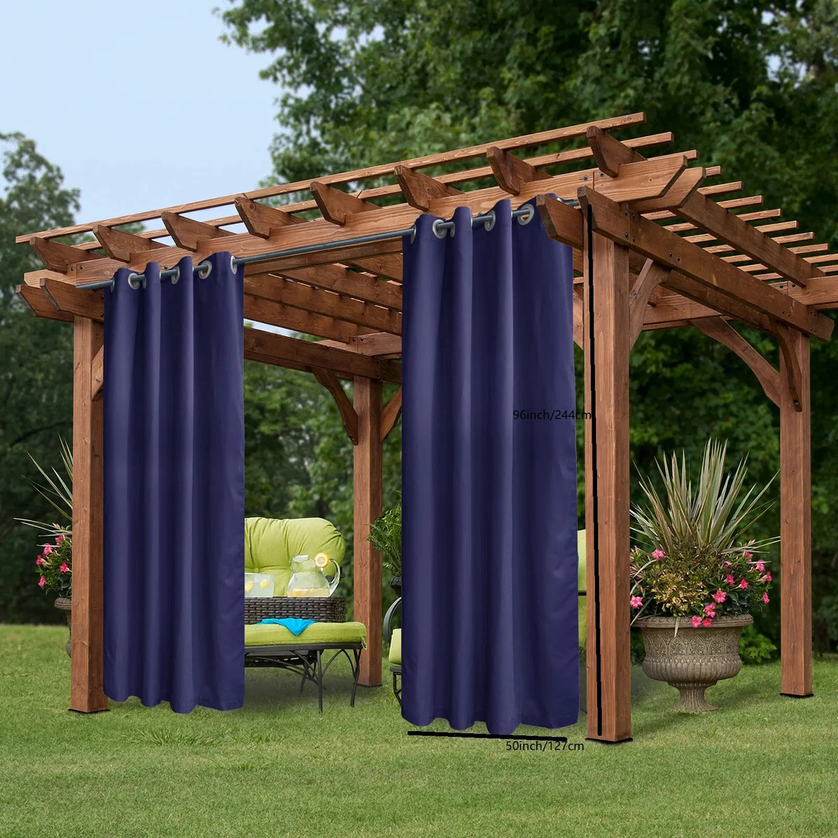Outdoor Curtains For Porch Balcony Pergola Gazebo