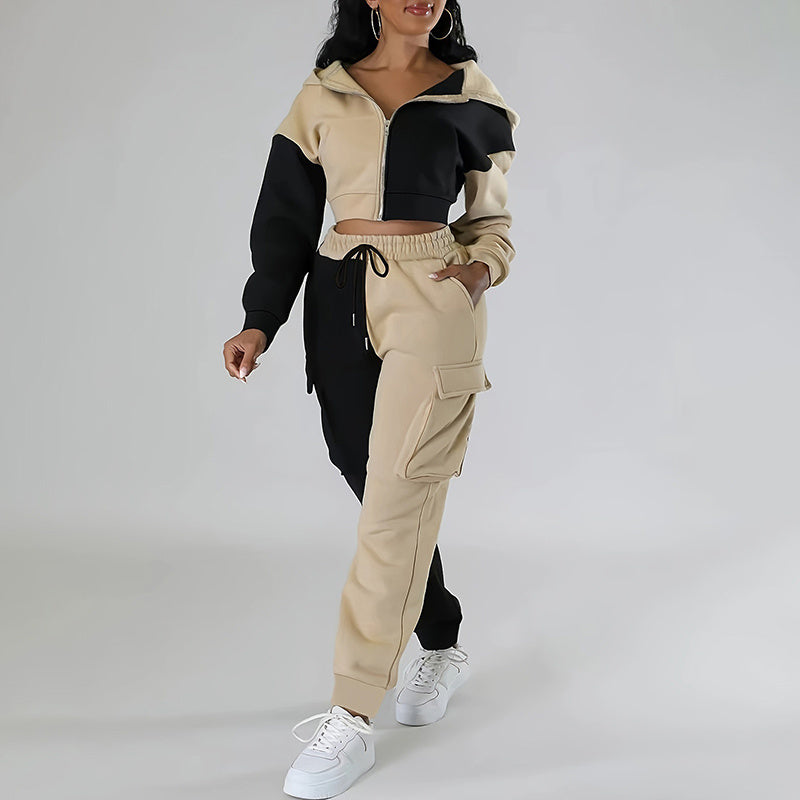 Women's Color Block 2 Piece Set