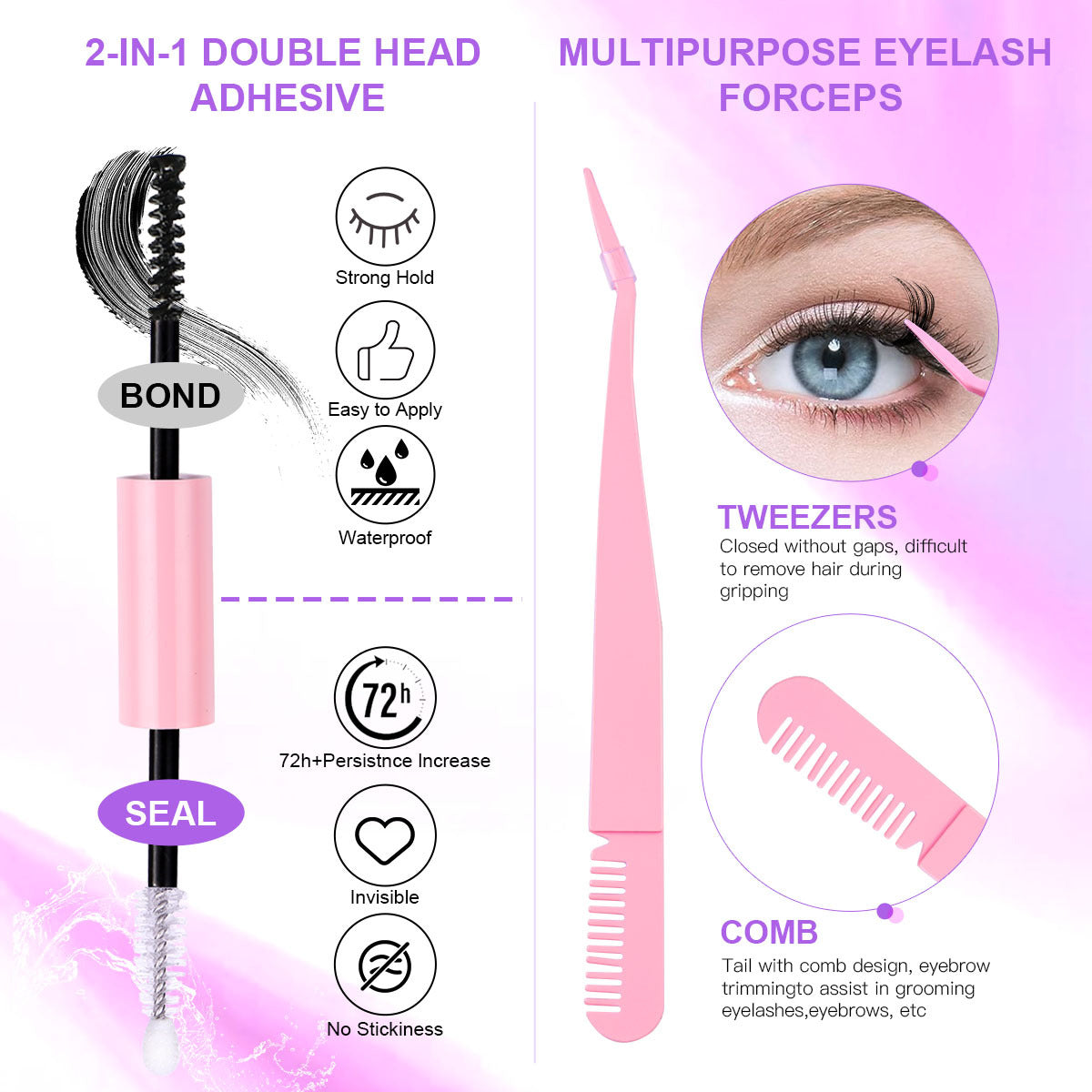 12 Row Clusters Of 240 Segmented Lashes Set