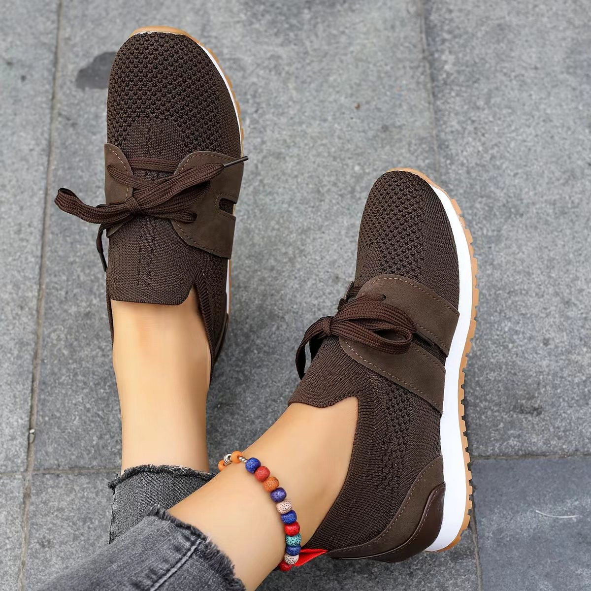 Women's Breathable Walking Wedges Sneakers