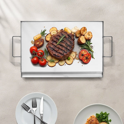23x16 In Flat Top Griddle Stainless Steel