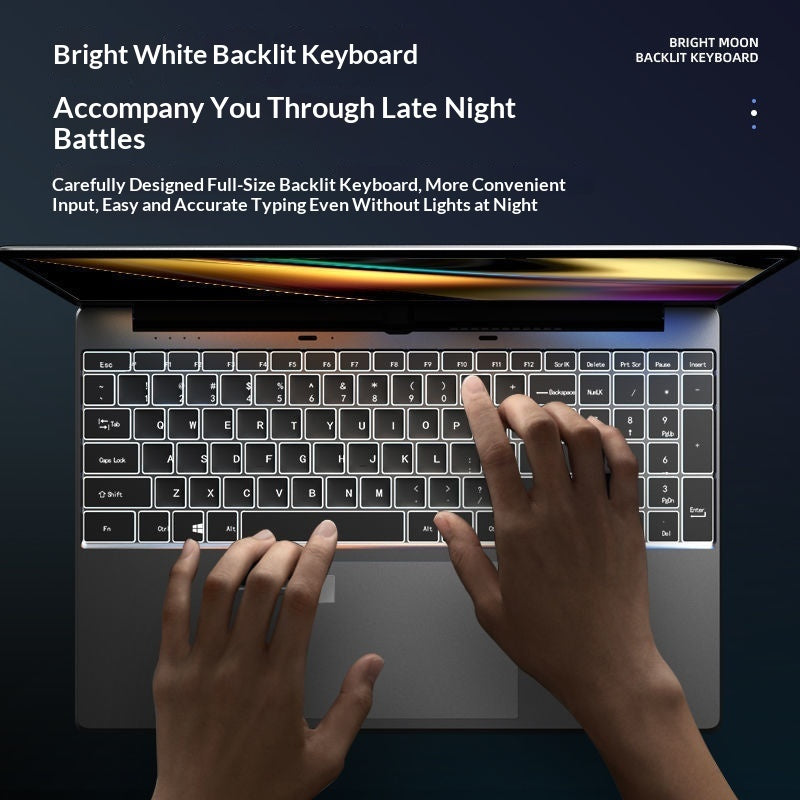 15.6-Inch Ultra-Thin Laptop – Full HD 1080P, 9+ Hour Battery, Up to 1TB Storage, 4 Colors