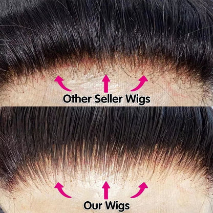 6x4 Density Virgin Human Hair Lace Front Wig