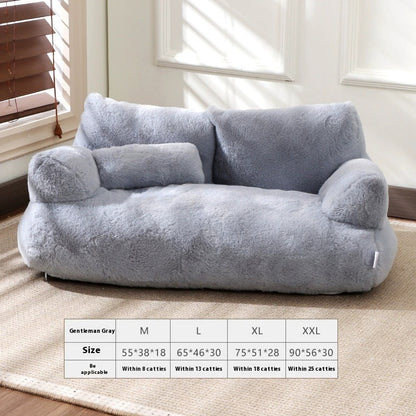 Large Flannel Warm Pet Sofa