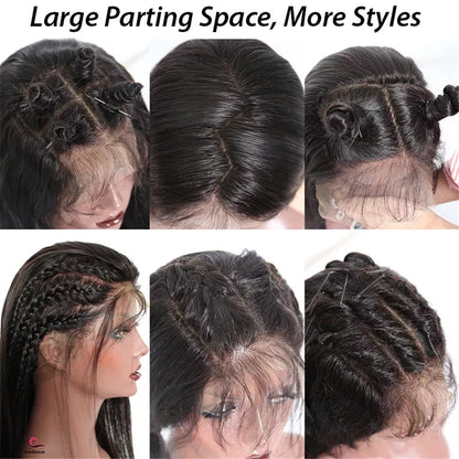 6x4 Density Virgin Human Hair Lace Front Wig
