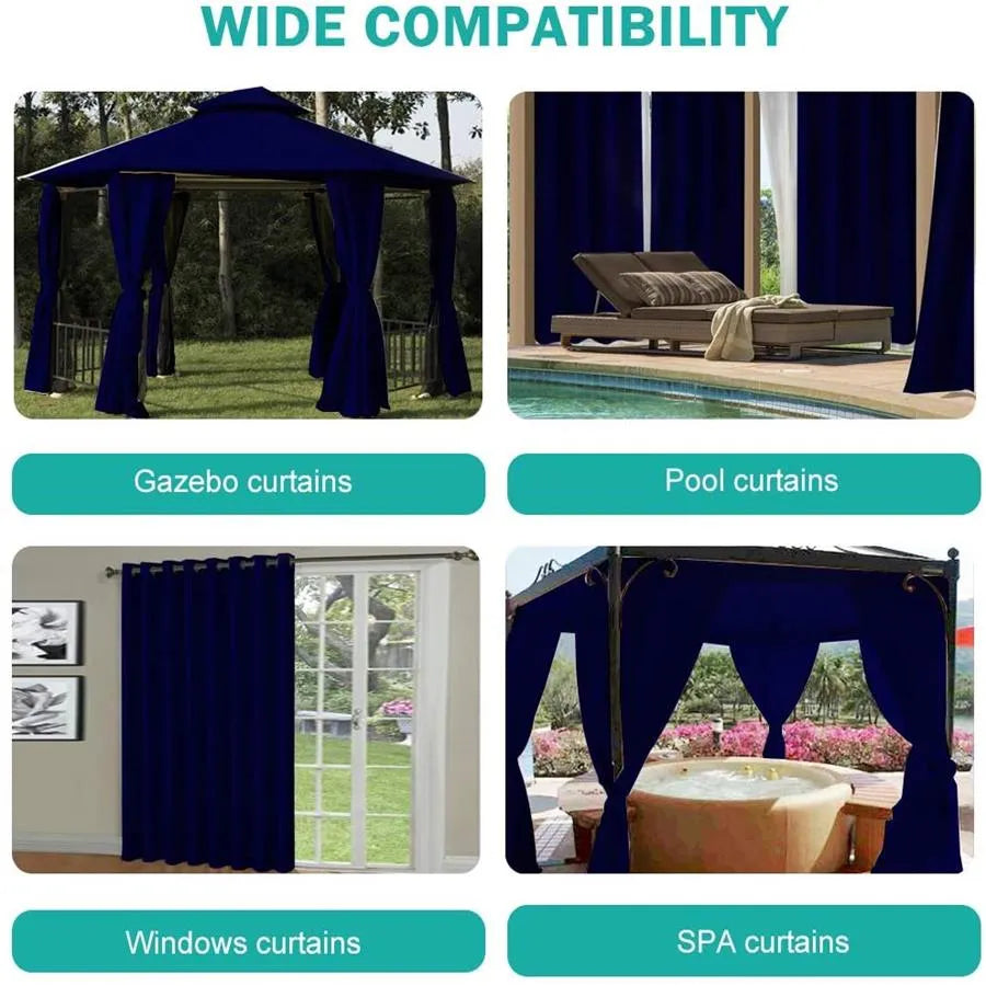Outdoor Curtains For Porch Balcony Pergola Gazebo