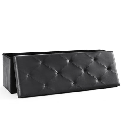 Foldable Storage Ottoman Bench