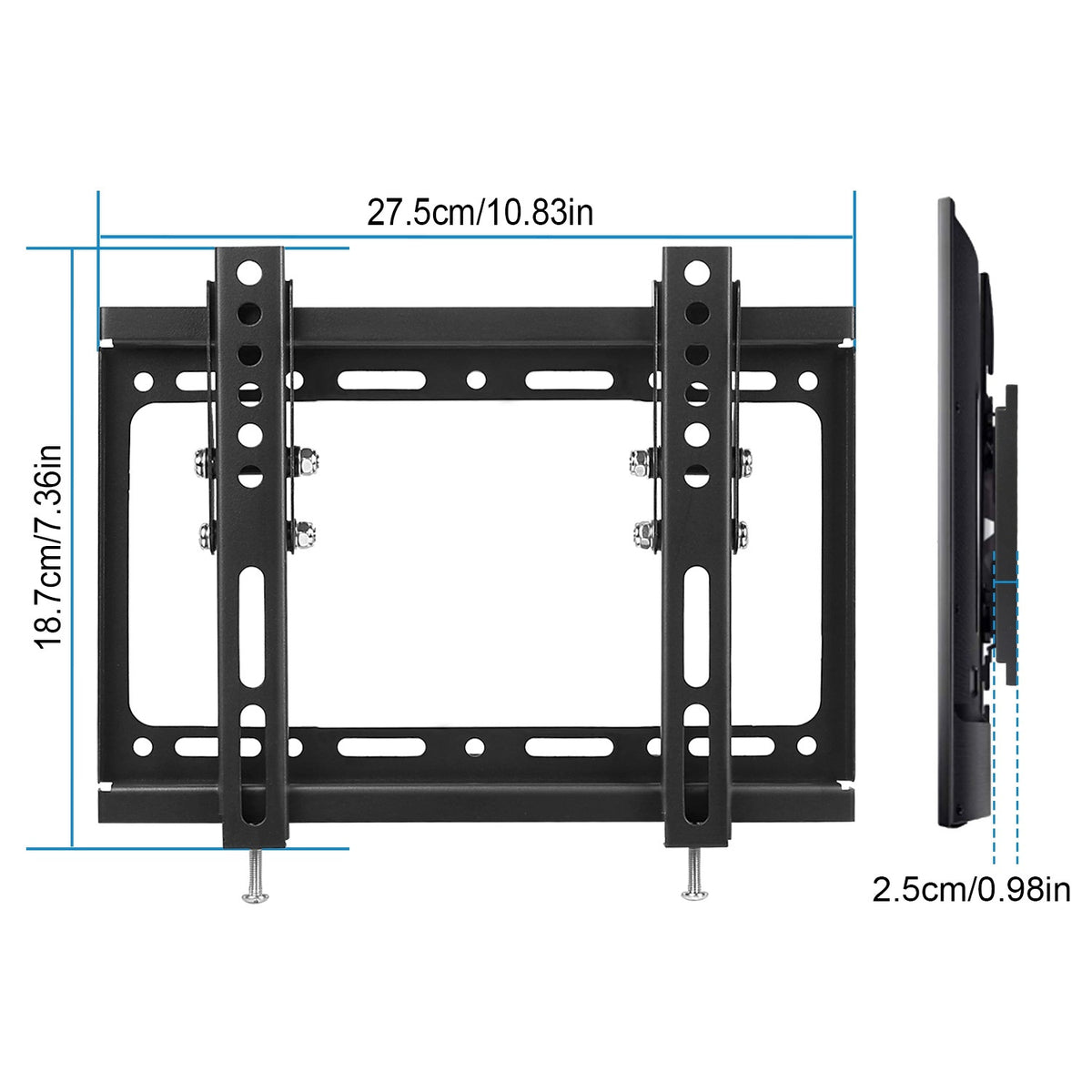 TV Wall Mount Bracket Tilt For 13in-42in