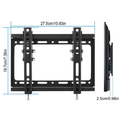 TV Wall Mount Bracket Tilt For 13in-42in