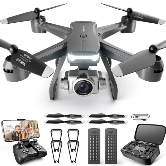 FPV RC Quadcopter Drone with HD Camera – WiFi App Control, Voice & Gesture Control, 30-Min Flight