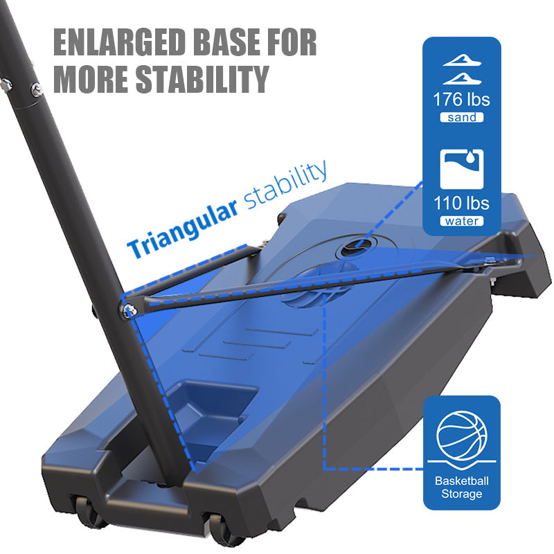 Basketball Stand 5.25-8.53 Ft Adjustable Portable