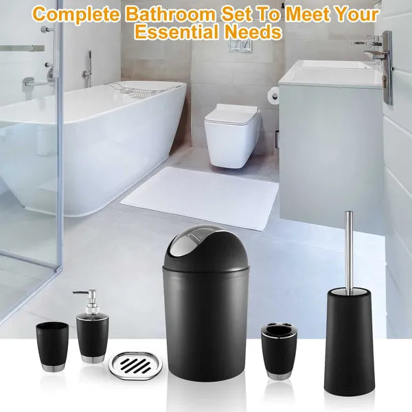 6 Pc Bathroom Set