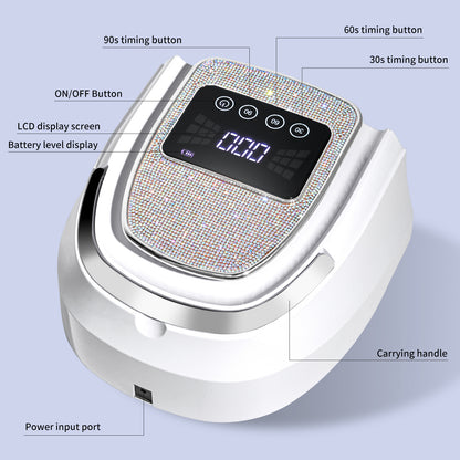 Rechargeable Cordless UV LED Nail Lamp