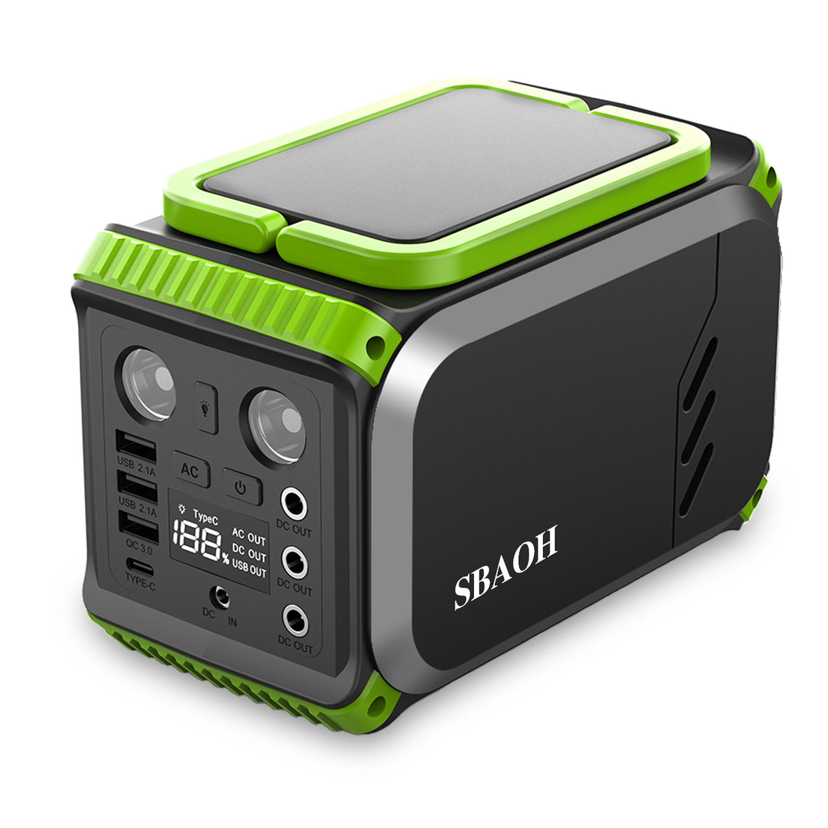 110V Camping Power Station 200 W Solar Generator