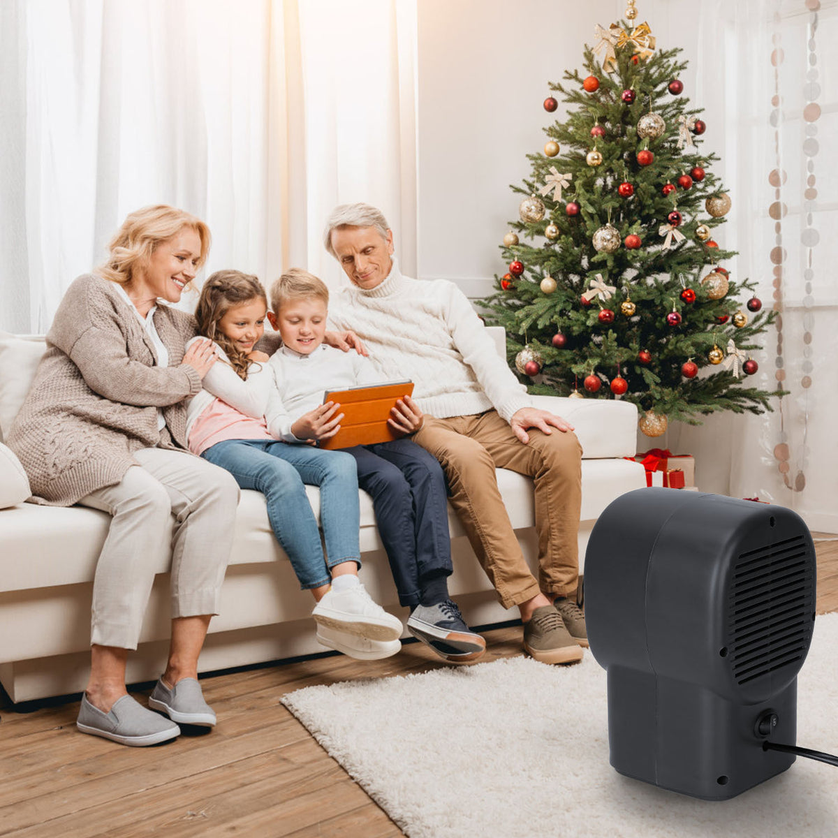 1Pc 500W Portable Electric Space Heater