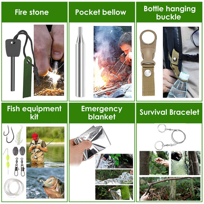 47Pcs Emergency Survival Kit