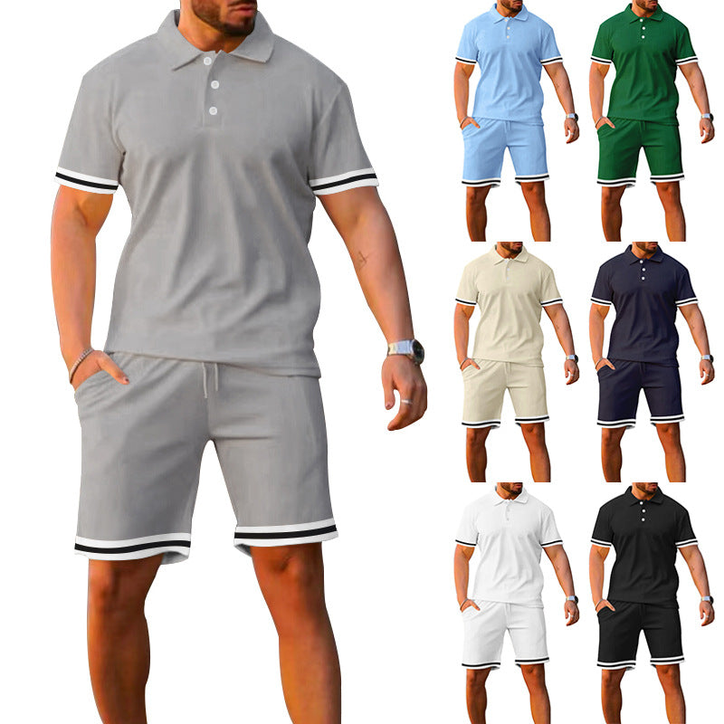 Men's Two-piece Sports And Leisure Short Set