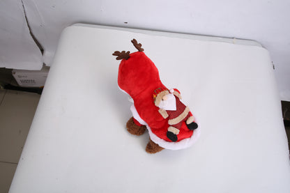 1Pc Pet Christmas Clothes Santa Claus Reindeer Antlers Costume
