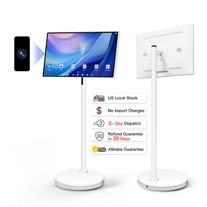 24 Inch Touch Screen Smart TV Android OS 128GB Rotation Monitor Built-in Battery With 13MP Camera