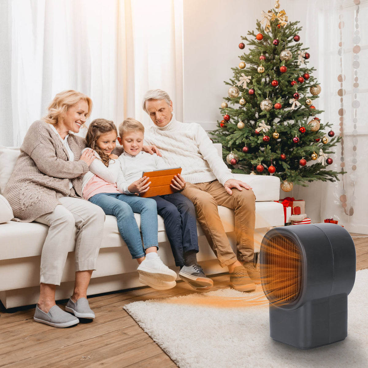 1Pc 500W Portable Electric Space Heater