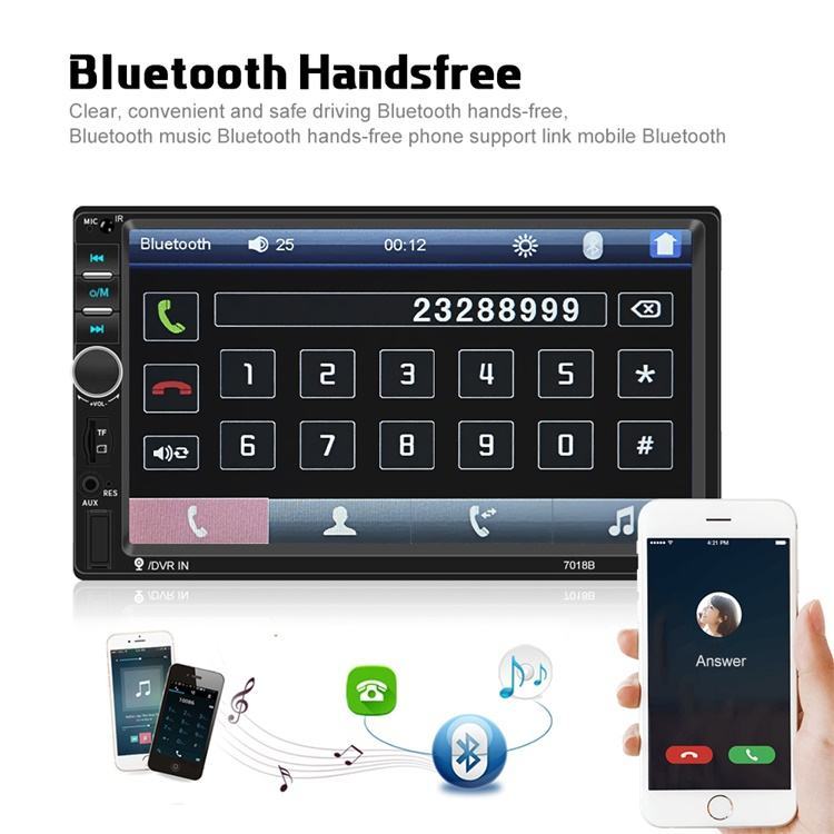 Car Stereo Autoradio 7-inch Touch Screen Radio