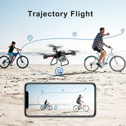 FPV RC Quadcopter Drone with HD Camera – WiFi App Control, Voice & Gesture Control, 30-Min Flight