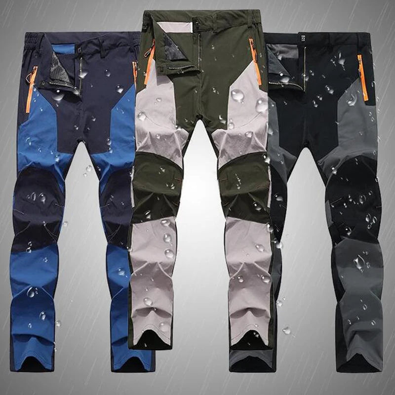 Men's Tactical Cargo Pants Waterproof Quick Dry Outdoor Hiking