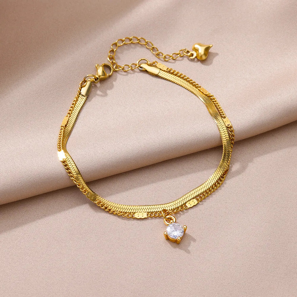 Stainless Steel Anklets for Women Accessories