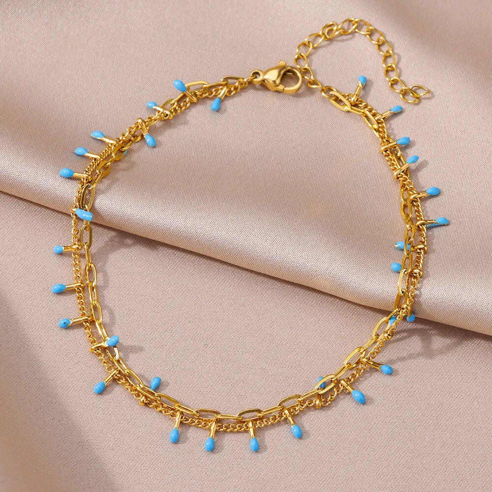 Stainless Steel Anklets for Women Accessories