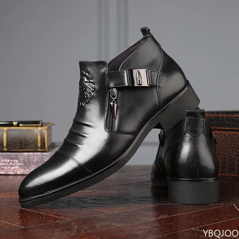 Men's Elegant Ankle-Top Non-Slip Leather Boots