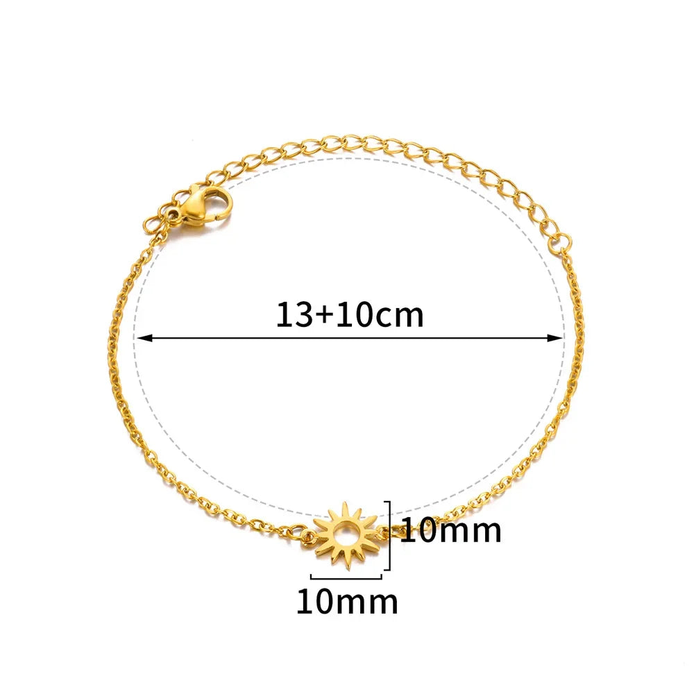 Stainless Steel Anklets for Women Accessories