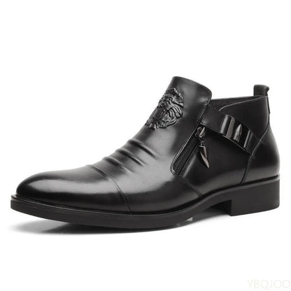 Men's Elegant Ankle-Top Non-Slip Leather Boots