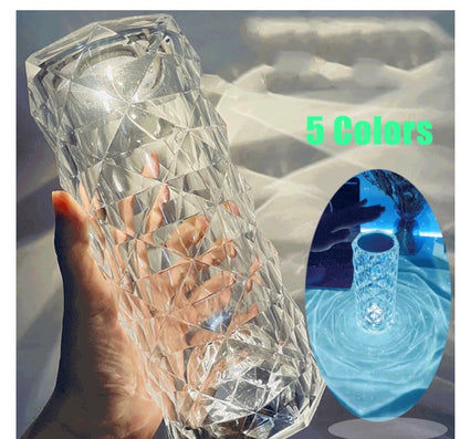Touch Dimming Crystal USB Lamp