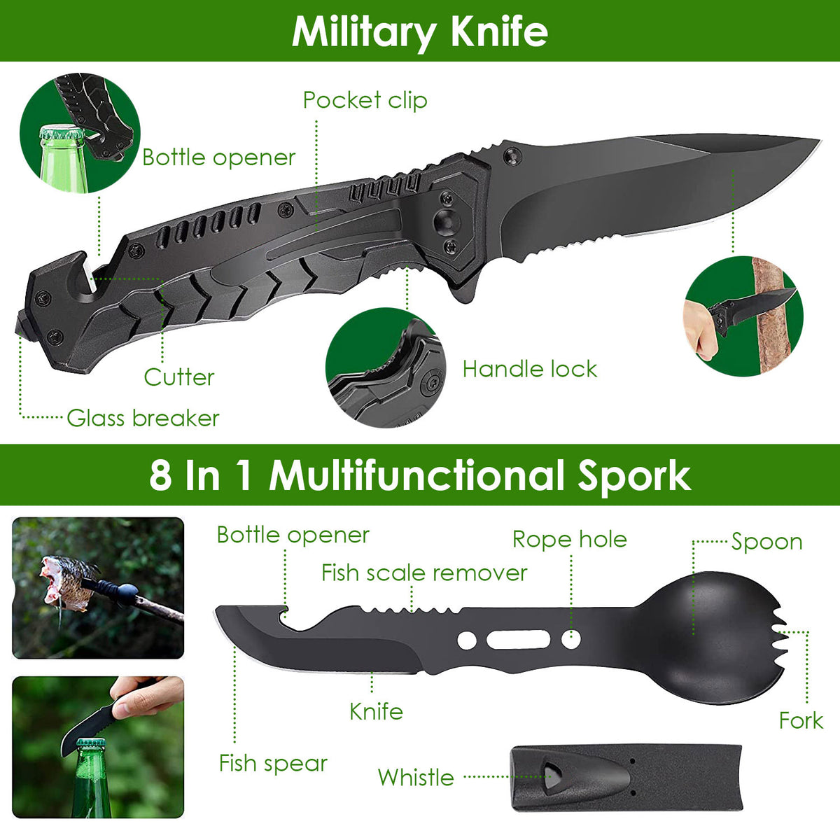 47Pcs Emergency Survival Kit